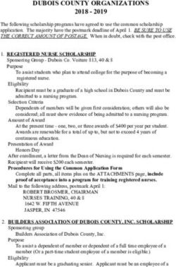 DUBOIS COUNTY ORGANIZATIONS 2018 - 2019 - Northeast Dubois ...