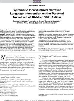 Systematic Individualized Narrative Language Intervention on the Personal Narratives of Children With Autism