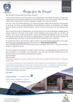Message from the Principal - Huonville Primary School