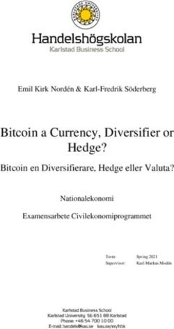 BITCOIN A CURRENCY, DIVERSIFIER OR HEDGE? - BITCOIN EN DIVERSIFIERARE, HEDGE ELLER VALUTA? - DIVA PORTAL