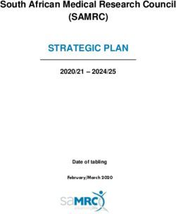 (SAMRC) STRATEGIC PLAN - South African Medical Research Council 2020/21 2024/25