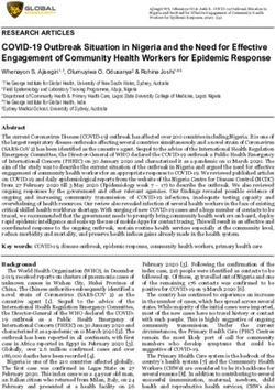 COVID-19 Outbreak Situation in Nigeria and the Need for Effective Engagement of Community Health Workers for Epidemic Response