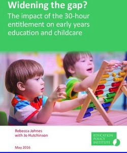 Widening the gap? The impact of the 30-hour entitlement on early years education and childcare - The Education Policy Institute