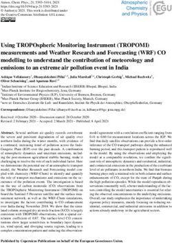 Using TROPOspheric Monitoring Instrument (TROPOMI) measurements and Weather Research and Forecasting (WRF) CO modelling to understand the ...