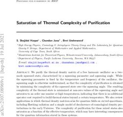 Saturation of Thermal Complexity of Purification
