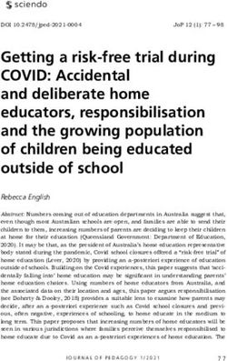 Getting a risk-free trial during COVID: Accidental and deliberate home educators, responsibilisation and the growing population of children being ...