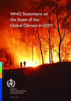 WMO Statement on the State of the Global Climate in 2019 - WMO-No. 1248 - Reporterre