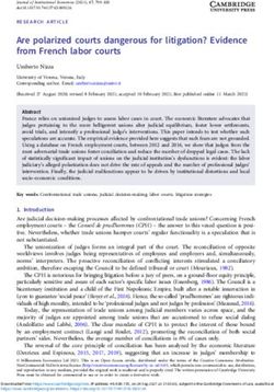 Are polarized courts dangerous for litigation? Evidence from French labor courts - Cambridge ...