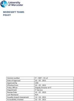 MICROSOFT TEAMS POLICY - University Of Worcester