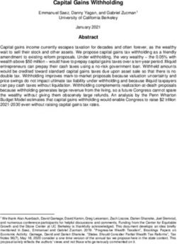 Capital Gains Withholding - Gabriel Zucman