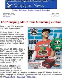 ESPN helping addict teens to smoking nicotine