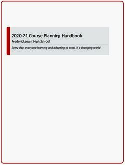 2020-21 Course Planning Handbook - Fredericktown High School Every day, everyone learning and adapting to excel in a changing world ...