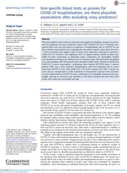 Non-specific blood tests as proxies for COVID-19 hospitalisation: are there plausible associations after excluding noisy predictors?
