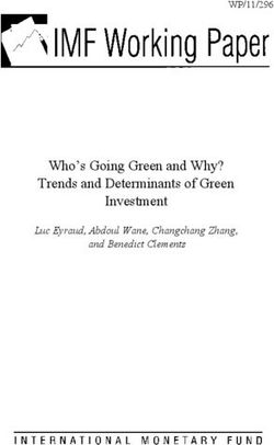 Who's Going Green and Why? Trends and Determinants of Green Investment - WP/11/296