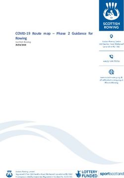 COVID-19 Route map - Phase 2 Guidance for Rowing - Scottish Rowing