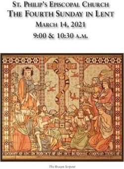 THE FOURTH SUNDAY IN LENT MARCH 14, 2021 9:00 & 10:30 A.M - ST. PHILIP'S EPISCOPAL CHURCH - St. Philip's Episcopal Church
