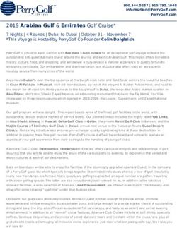 2019 ARABIAN GULF & EMIRATES GOLF CRUISE* - PERRYGOLF