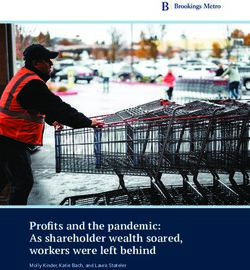 Profits and the pandemic: As shareholder wealth soared, workers were left behind - Molly Kinder, Katie Bach, and Laura Stateler