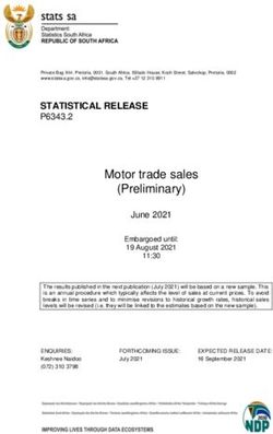 Motor trade sales (Preliminary) - Statistics South Africa