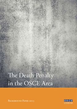 The Death Penalty in the OSCE Area - Background Paper 2015