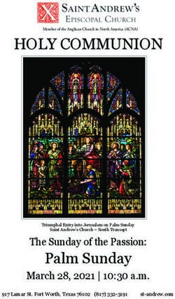 HOLY COMMUNION - St. Andrews