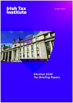 Election 2020 Tax Briefing Papers - January 2020 - Irish Tax Institute