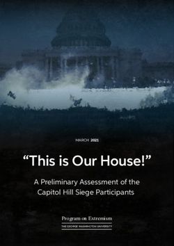 "This is Our House!" Program on Extremism - A Preliminary Assessment of the Capitol Hill Siege Participants
