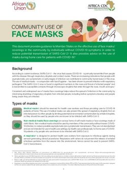FACE MASKS COMMUNITY USE OF - African Union