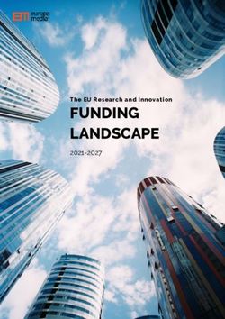 FUNDING LANDSCAPE 2021-2027 - The EU Rese arch an d Innovation