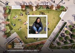 Australian National University - Postgraduate International Student Guide 2024/25