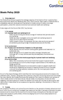 Shade Policy 2019 - Cardinia Shire Council