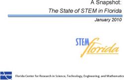 A Snapshot: The State of STEM in Florida - January 2010 - Florida Center for Research in Science, Technology, Engineering, and Mathematics