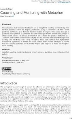 Coaching and Mentoring with Metaphor - Russ Thompson - ICF Research Portal