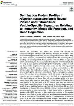 Deimination Protein Profiles in Alligator mississippiensis Reveal Plasma and Extracellular Vesicle-Specific Signatures Relating to Immunity ...