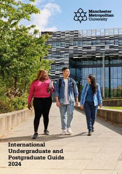 Manchester Metropolitan University - International Undergraduate and Postgraduate Guide 2024