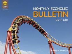 BULLETIN MONTHLY ECONOMIC - March 2019
