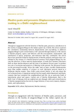 Muslim pasts and presents: Displacement and city-making in a Delhi neighbourhood