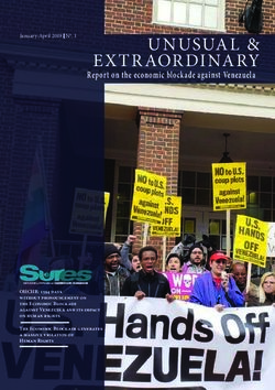 UNUSUAL & EXTRAORDINARY - Report on the economic blockade against Venezuela - mppre
