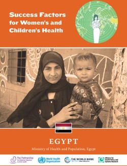 Egypt - Success Factors for Women's and Children's Health - World Health Organization