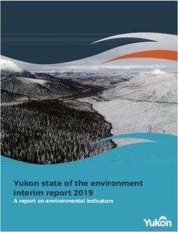 Yukon state of the environment interim report 2019 - A report on environmental indicators