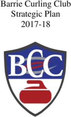 Barrie Curling Club Strategic Plan 2017-18