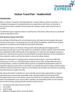 STATION TRAVEL PLAN - HUDDERSFIELD - TRANSPENNINE EXPRESS