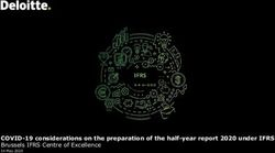 COVID-19 considerations on the preparation of the half-year report 2020 under IFRS Brussels IFRS Centre of Excellence - Deloitte