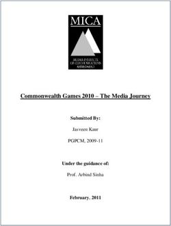 Commonwealth Games 2010 - The Media Journey - PGPCM, 2009-11 Submitted By