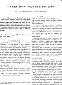 The brief view on Google Translate Machine
