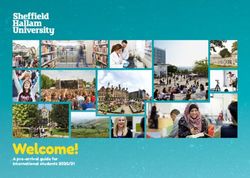 A pre-arrival guide for international students 2020/21