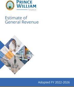 Estimate of General Revenue - Adopted FY 2022-2026 - Prince William County