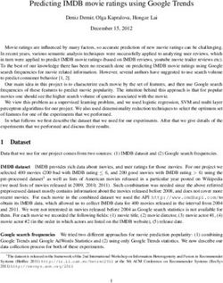 Predicting IMDB movie ratings using Google Trends