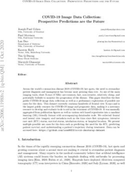 COVID-19 Image Data Collection: Prospective Predictions are the Future