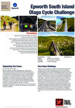 Epworth South Island Otago Cycle Challenge